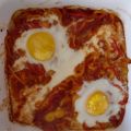 Paprika-Tomaten-Pfanne mit Ei