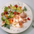 Geräucherte Putenbrust mit Spargel-Erdbeer-Salat