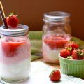 Frischer sommerlicher Erdbeer-Joghurt
