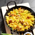 Curry-Risotto mit Huhn