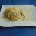 Vegetarisch:Spaghetti mit Gorgonzolasoße