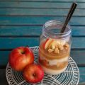 Einfaches Apfelmus-Quark-Trifle