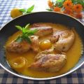 Hähnchenbrust mit Aprikosen - Curry - Soße