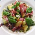 Salat mit Melone und Prosciutto