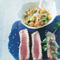 Thunfisch mit Tomaten-Avocado-Salsa