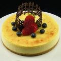 Maracuja-Cheesecake mit weißer Schokolade