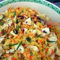 Lauwarmer Arabischer-Reis-Geflügel-Salat