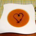 Kürbis-Suppe mit Garnelen