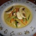 Curry Sahne Suppe mit Einlage