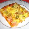 Pizza  Mista mit Schinken und  Thunfisch
