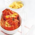 Gefüllte Tomaten mit Lachs, Käse & Ei