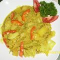 Gemüse: Kartoffel-Wirsing-Curry in Kokossoße