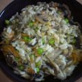 Champignon-Gemüse-Reis-Pfanne