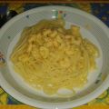 Spaghetti in Curry-Shrimps-Sahne