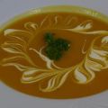 Kürbis - Ingwer - Suppe mit Kokossahne