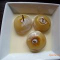 Dessert: Miniäpfel mit Vanillesoße