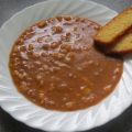Kochen: Auberginensuppe mit Linsen und Mais