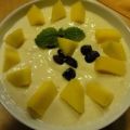beschwipstes Mango-Joghurt-Quarkdessert