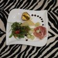 Melonen-Salat mit Rucola und Parmaschinken