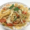 Spaghetti mit Artischocken und Tomaten