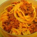 Sauce Bolognese mit Spaghetti oder Linguine