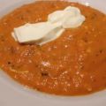 Suppe: Tomaten-Paprika-Creme mit Creme Fráiche