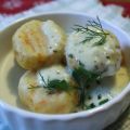 Kartoffel-Möhren-Gnocchi mit Käsesoße