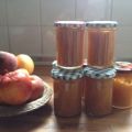 Apfelmus-Marmelade mit Ingwer