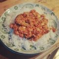 Reis mit veganem Arrabiata-Tofu Rosso
