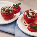 Tomaten mit Speck-Schollen-Füllung
