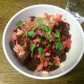 Aus meiner Küche: Warme Salate mit Rote Bete