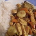 Puten-Curry mit Bananen