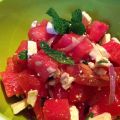 Sommerlicher Wassermelonen-Tomatensalat mit[...]