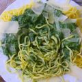 Spaghetti grün-weiß