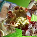 Zucchini-Röllchen mit Schinken und Mozzarella