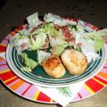 Salat mit Jacobsmuscheln