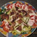 Gemischter Salat mit Putenbrust, variantenreich