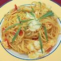 Halbe Langusten an Safransoße mit Spaghetti[...]