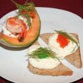 Kaviar auf Dill-Toast, dazu gefüllte[...]