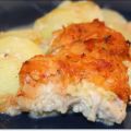 Fisch auf Kartoffelgratin mit Sauerkraut