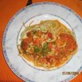 Spaghetti  mit Tomaten-Calamari-Soße