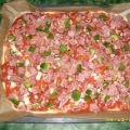 Salami-Schinken-Pizza