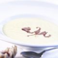 Lauch-Cheddar-Suppe mit Cranberry-Ketchup