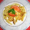 Curry-Geschnetzeltes überbacken mit Parmesan