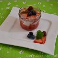 Erdbeer-Quark-Dessert mit Baiser