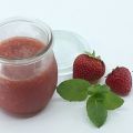 Zuckerfreie Erdbeer-Melonen-Minz-Marmelade