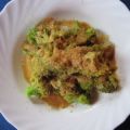 Zwiebel-Brokkoli-Gemüse