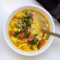 Saffron Egg Drop Soup (Eierstichsuppe mit[...]