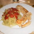 Spaghetti mit Pesto und feinem Fischfilet
