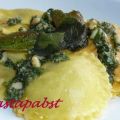 Dreierlei Ravioli mit Kräuterpesto